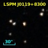 2MASS J01195615+8300028