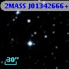 2MASS J01342666+5314216