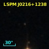 2MASS J02163625+1238224