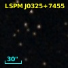 2MASS J03253530+7455265