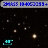 2MASS J04053289+3640353