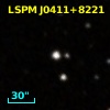 2MASS J04113870+8221001