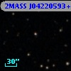 2MASS J04220593+3835275