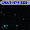 2MASS J07441233+2600146