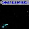 2MASS J11164392+6256300