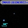 2MASS J11363922+3358326