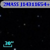 2MASS J14311654+1326245