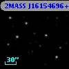 2MASS J16154696+1057326