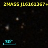 2MASS J16161367+1629268