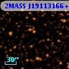 2MASS J19113166+0041349
