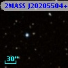 2MASS J20205504+3625051