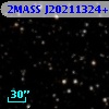 2MASS J20211324+2613535