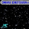2MASS J20223358+2539545
