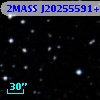 2MASS J20255591+0205538
