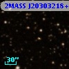 2MASS J20303218+2652294