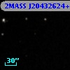2MASS J20432624+4236515
