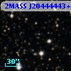 2MASS J20444443+3630358