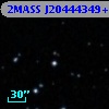2MASS J20444349+7521134