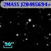 2MASS J20485694+1305525