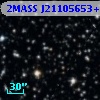 2MASS J21105653+4531334