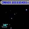 2MASS J15115431+6733504