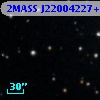 2MASS J22004227+3258365