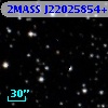 2MASS J22025854+4547083