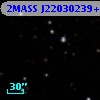 2MASS J22030239+2828598