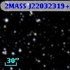 2MASS J22032319+5729331