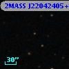 2MASS J22042405+0310364