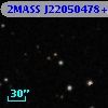 2MASS J22050478+0824206