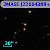 2MASS J22114389+1819141
