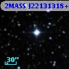 2MASS J22131318+6017191