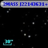 2MASS J22143631+3709543