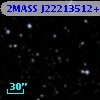 2MASS J22213512+6200588