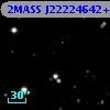 2MASS J22224642+2654177