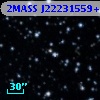 2MASS J22231559+4933506