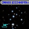 2MASS J22244379+3919347
