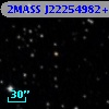 2MASS J22254982+4548335