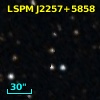 2MASS J22572154+5858273