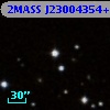 2MASS J23004354+2612568