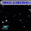 2MASS J23033843+4534019