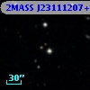 2MASS J23111207+3617065