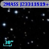2MASS J23311819+4607273