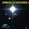 2MASS J23542905+2937568