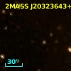 2MASS J20323643+4118103