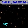 2MASS J20325736+4113334