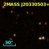 2MASS J20330503+4111452