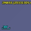 2MASS J20331305+4110311