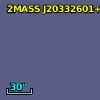 2MASS J20332601+4119014